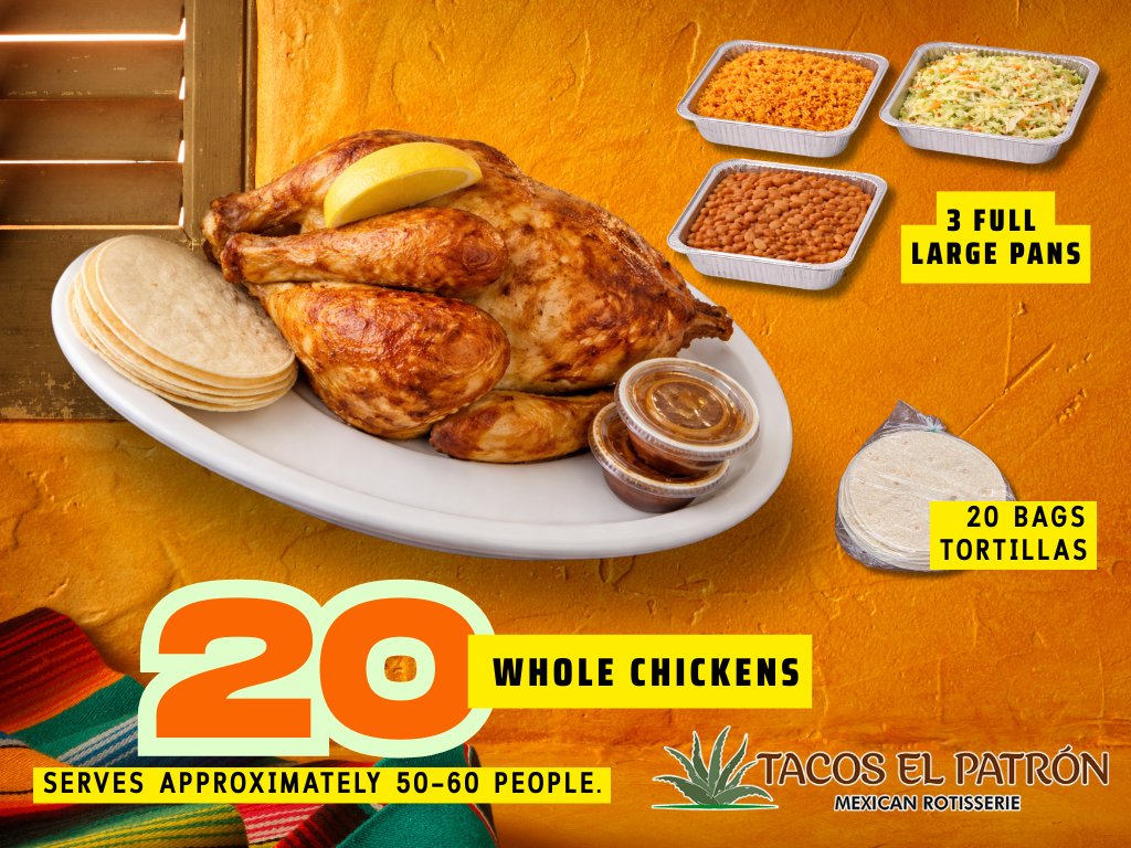 Party Pack #3 – 20 Whole Chickens